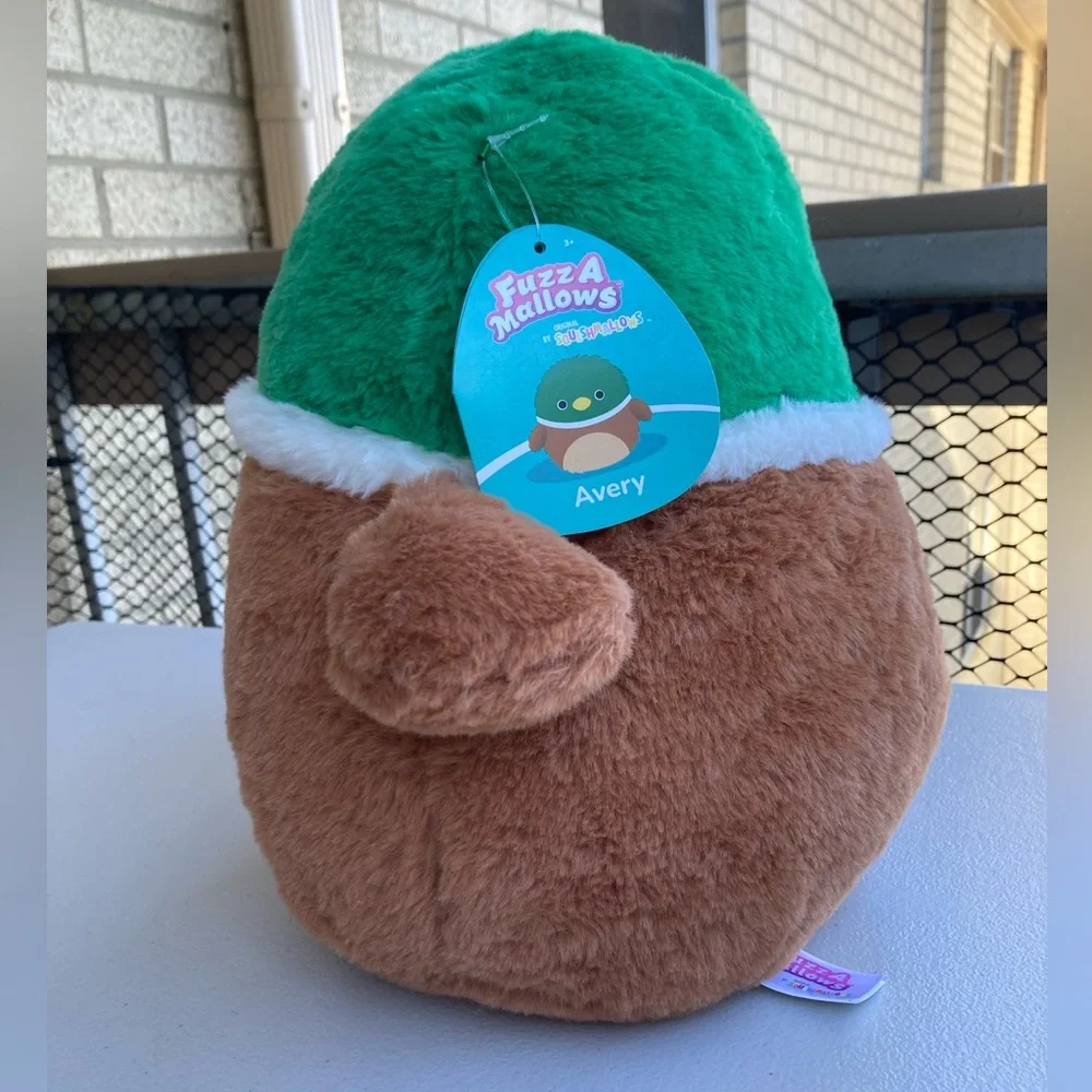 Squishmallows Fuzzamallows Avery Mallard Duck 12